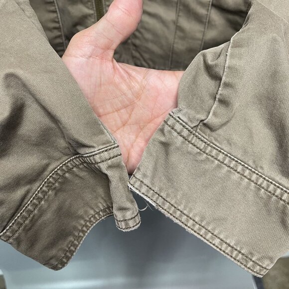 Gap Mens Khaki Brown Full-Zip Utility Cargo Jacket XL - Picture 5 of 7
